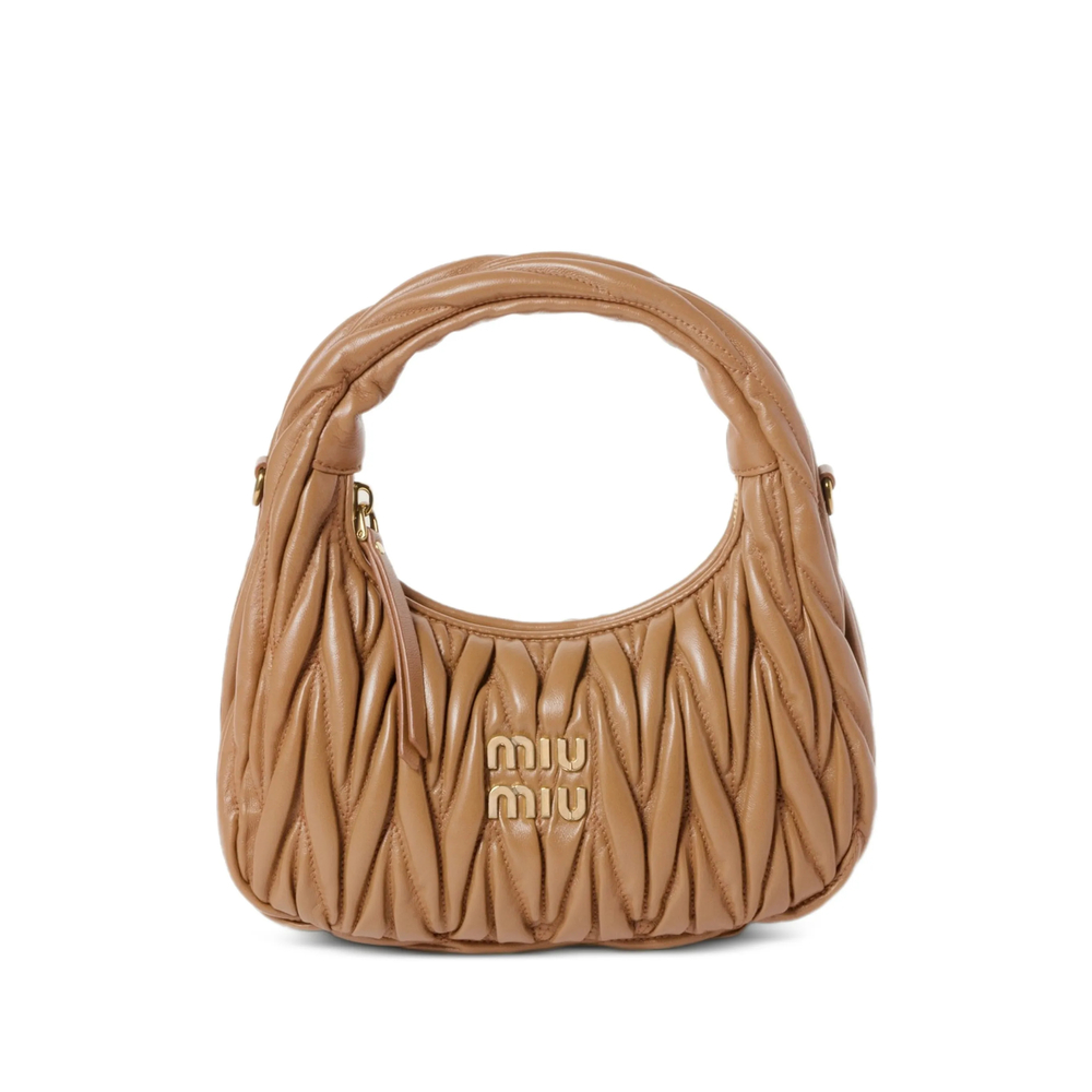 Miu Miu Wander Matelassé Leather Clutch Bag