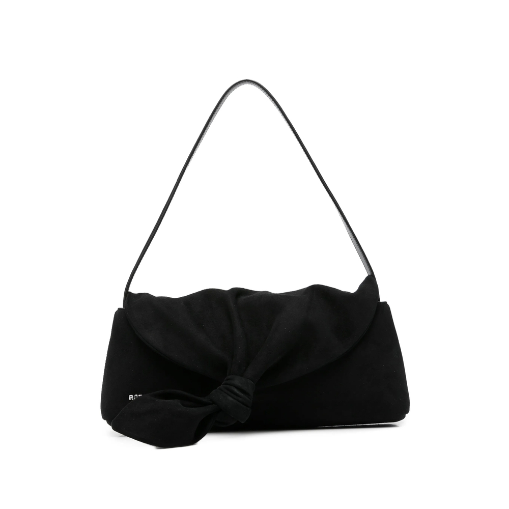Rotate Knot Scarf Suede Shoulder Bag
