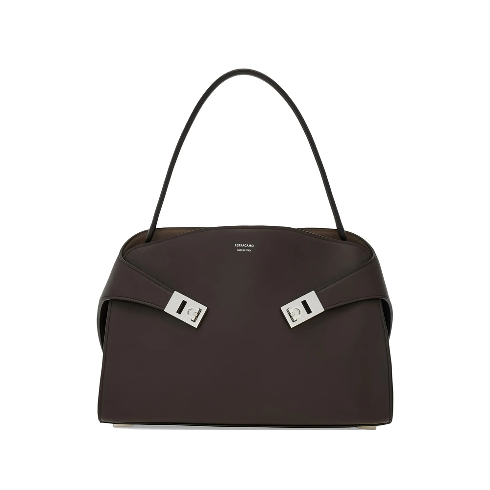 Ferragamo Hug Soft Shoulder Bag (M)