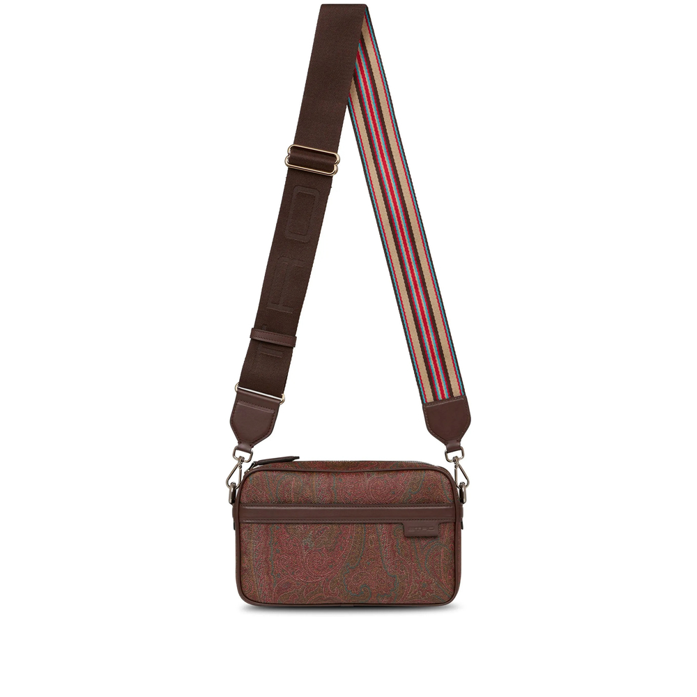 Etro Mini Camera Case With Shoulder Strap And Arnica Motif
