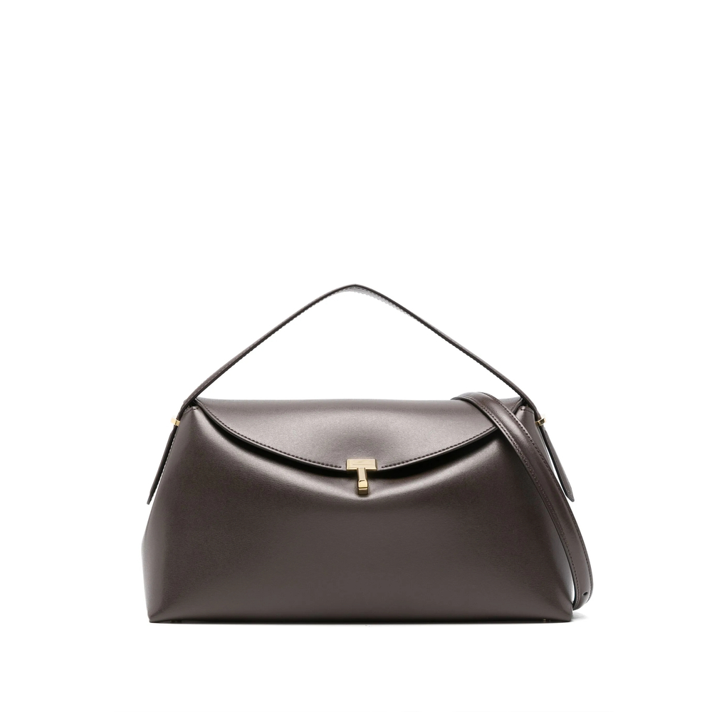 Toteme T-lock Leather Top Handle Bag