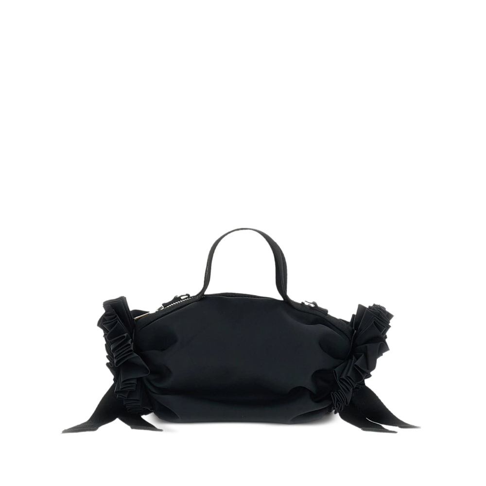 Simone Rocha Beaded-rosette Ribbon-detail Clutch Bag