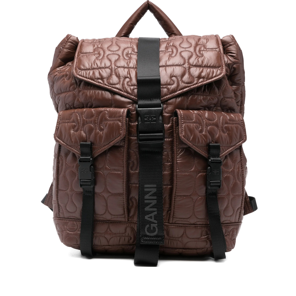 Ganni Quilted Re-tech Backpack