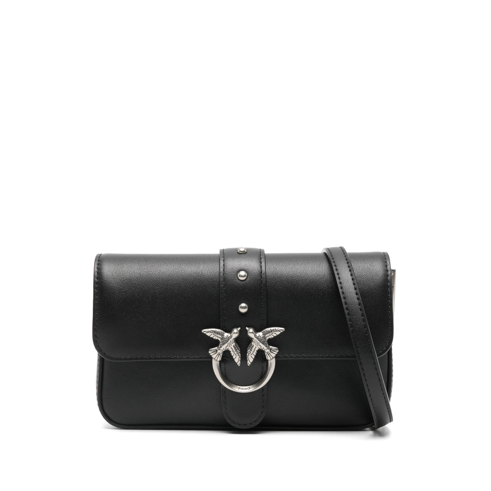 Pinko Baby Love Bag One Slouchy Shoulder Bag In Leather