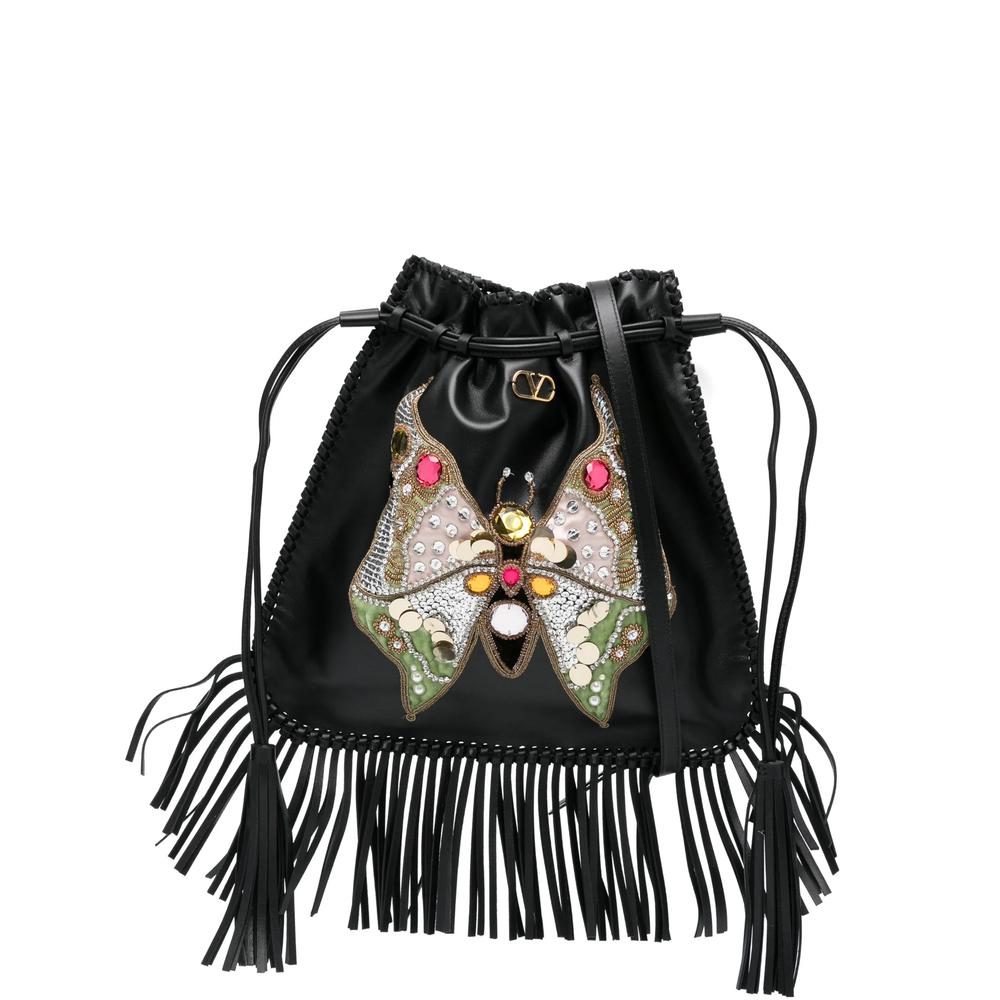 Valentino Garavani Fringed Shoulder Bag