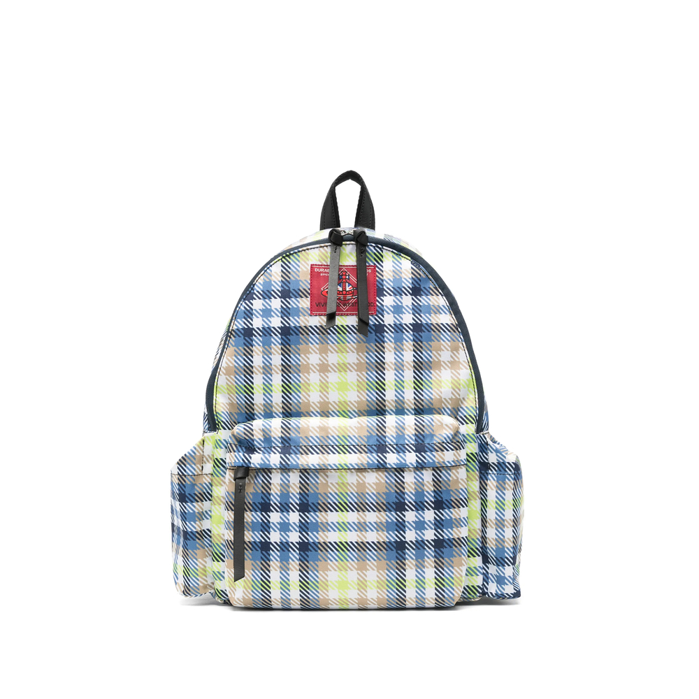 Vivienne Westwood Medium George Check-pattern Logo-patch Backpack
