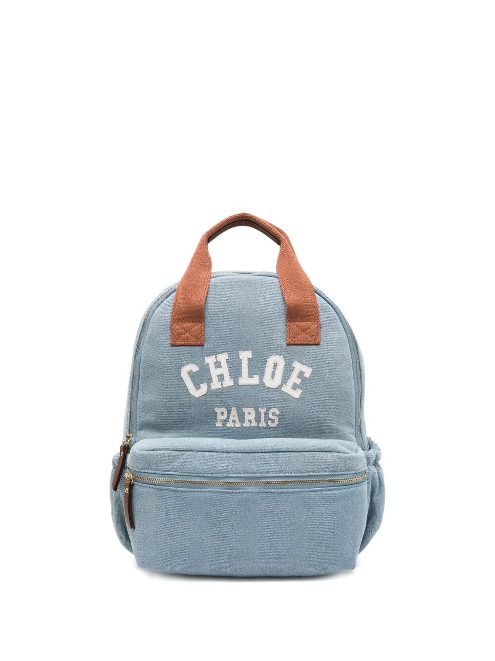 CHLOE KIDS Backpack Denim Blue 'C20867 Z10'