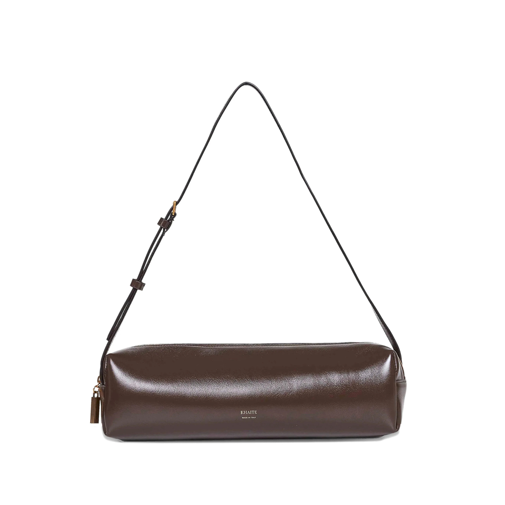 Khaite Adjustable Strap Crackle Shoulder Bag