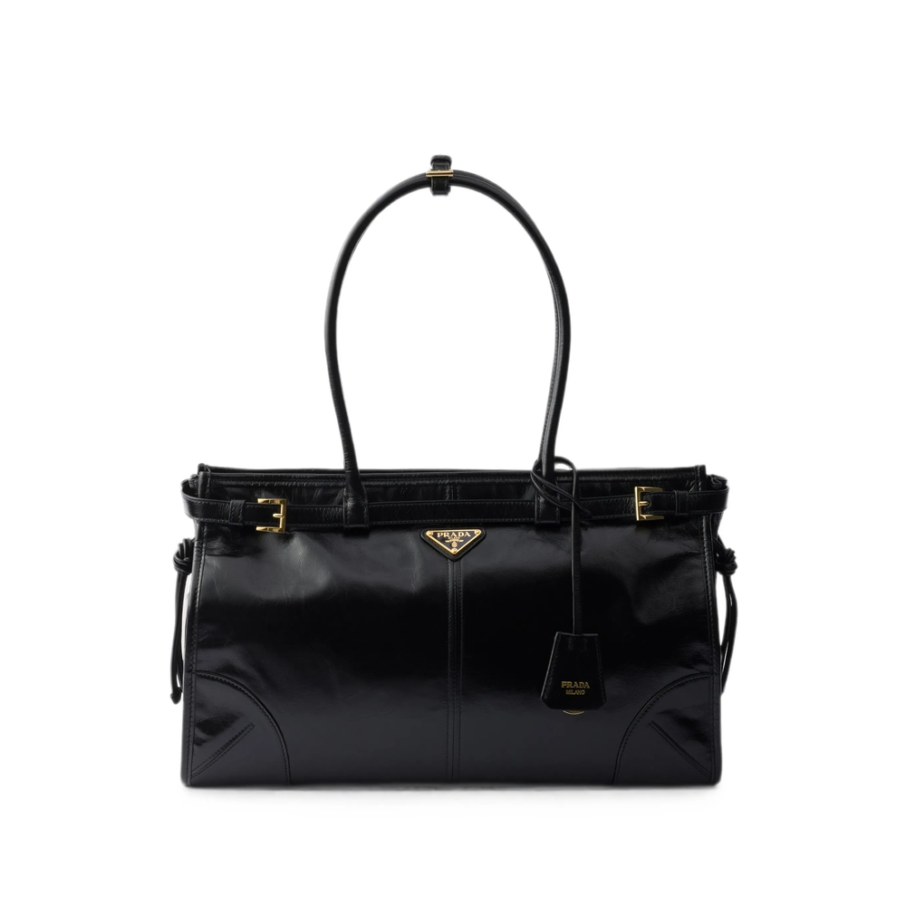 Prada Bonnie Large Leather Handbag