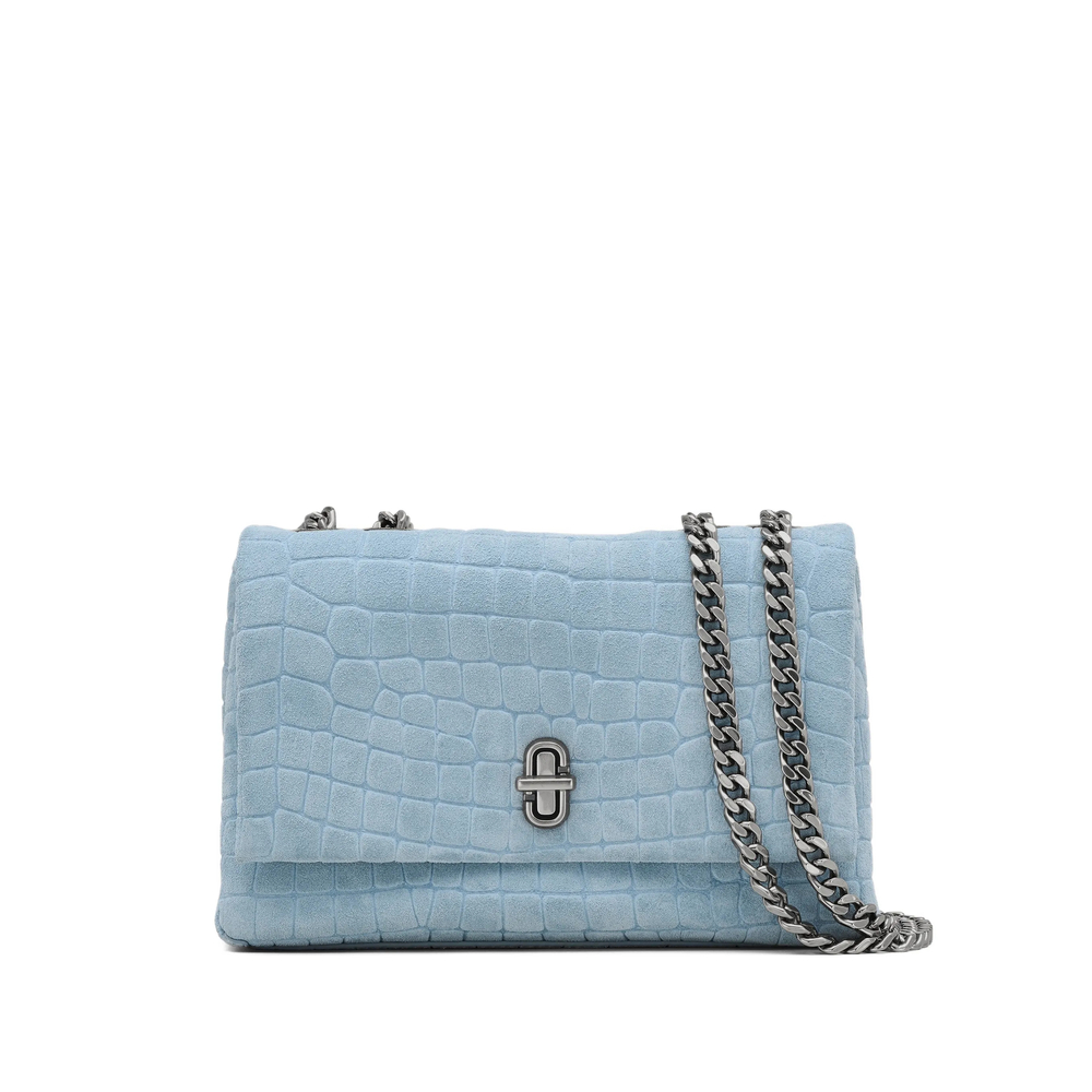 Marc Jacobs The Suede Croc Slim Dual Convertible Shoulder Bag