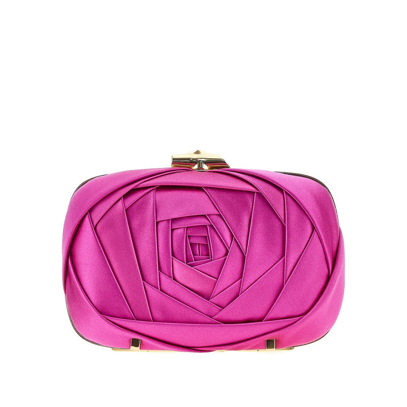 Clutch 'Rose Vivier' in raso