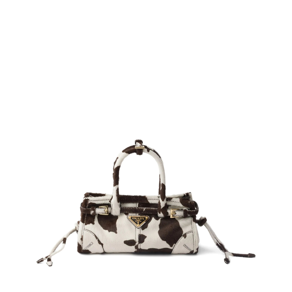 Prada Bonnie Mini Printed Leather Handbag