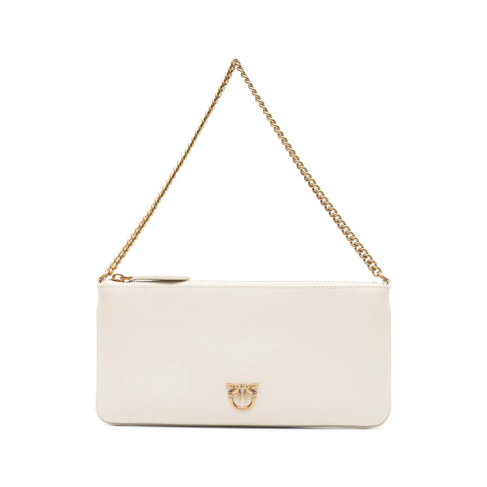 Pinko Horizontal Flat Bag In Leather