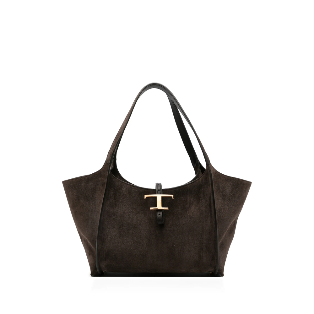 Tod's Small T-Timeless Suede Tote Bag