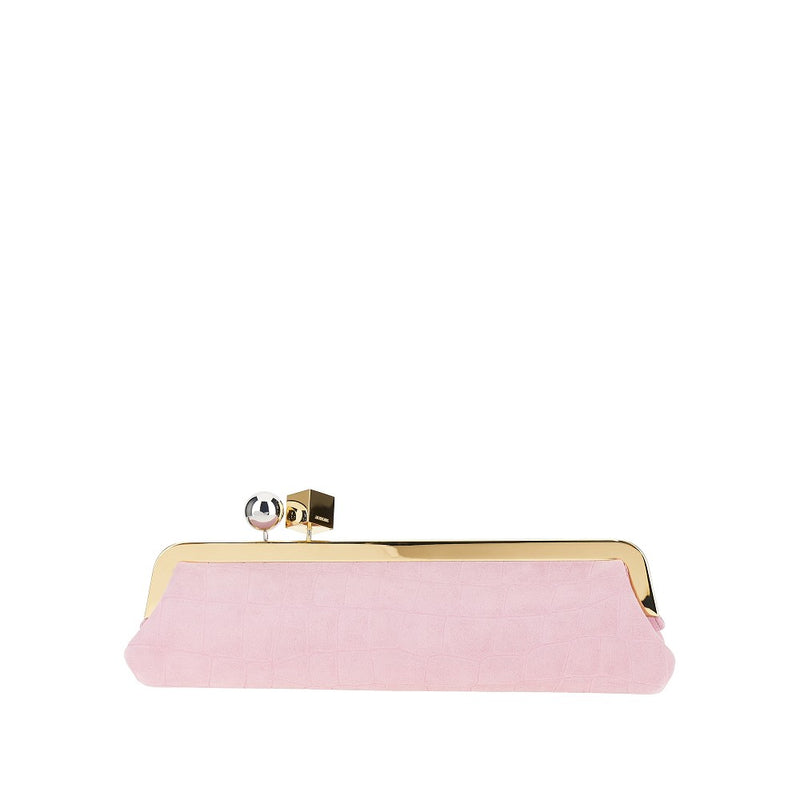 Pochette 'Salon' in suede effetto cocco