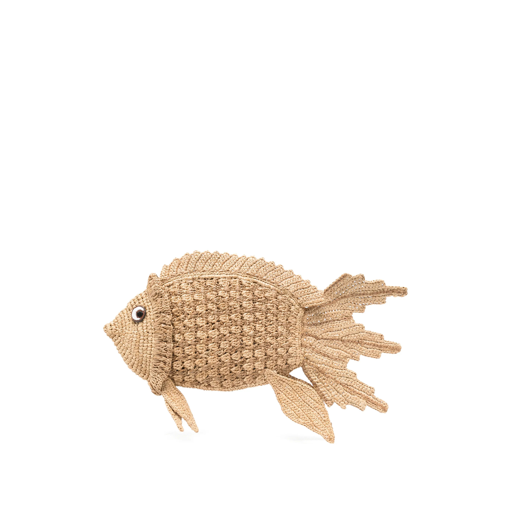 Anya Hindmarch Fish-shape Woven Clutch Bag
