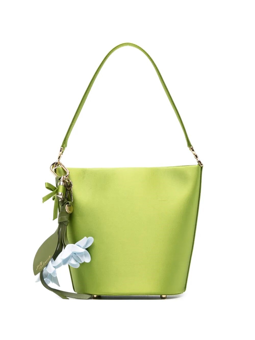 SELF-PORTRAIT Bag Satchel "Satin Bucket Bag"