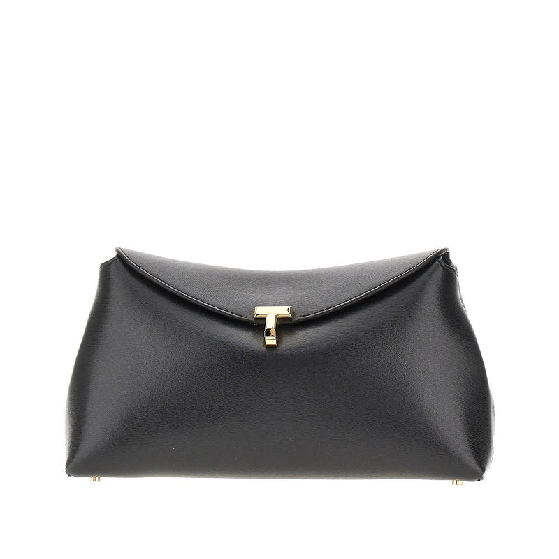 Clutch 'T-lock' in pelle