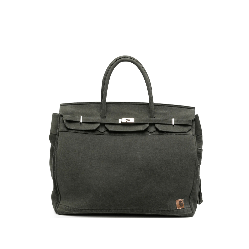 Another Chance Belted-detail Logo-patch Tote Bag