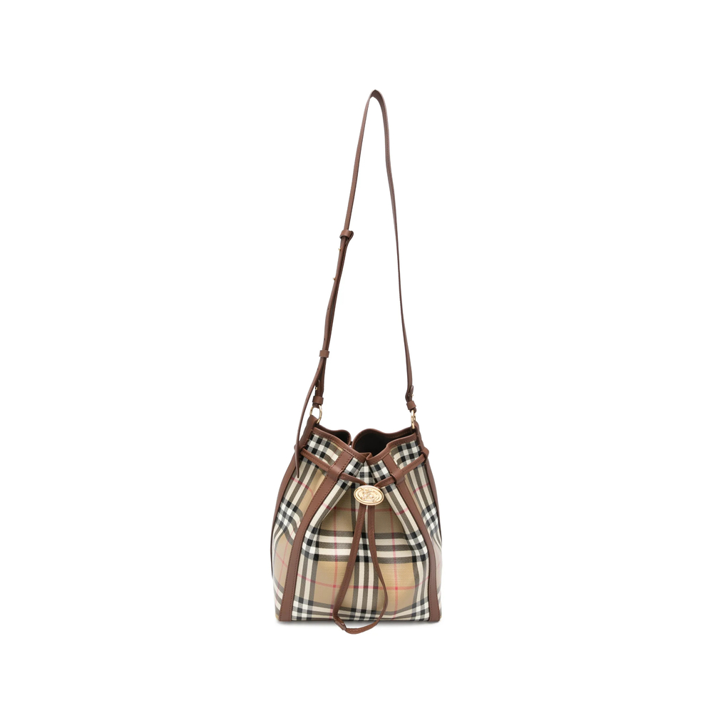 Burberry Small Check Bucket Bag