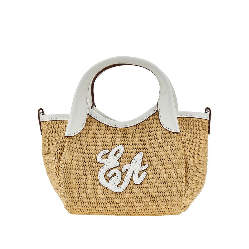Mini shopping bag in rafia sintetica