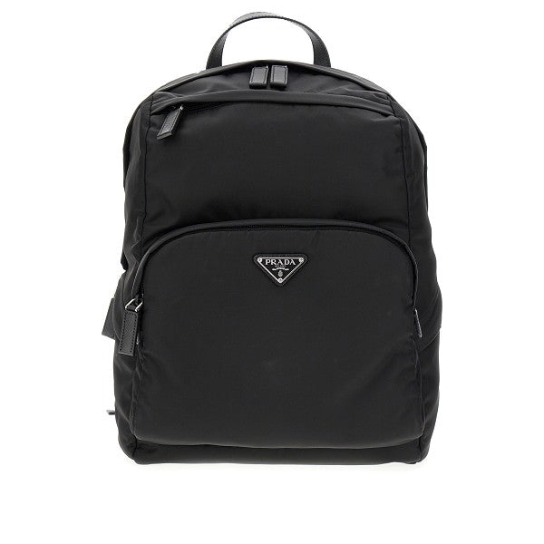 Zaino in Re-Nylon e pelle Saffiano