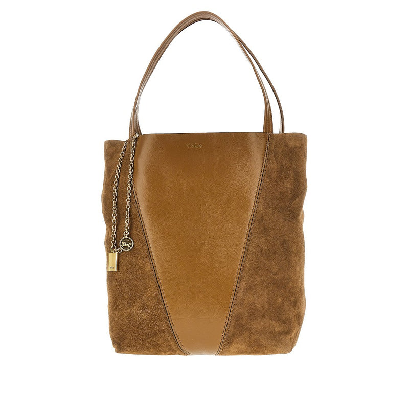 Tote bag 'Chloé Spin' media in pelle