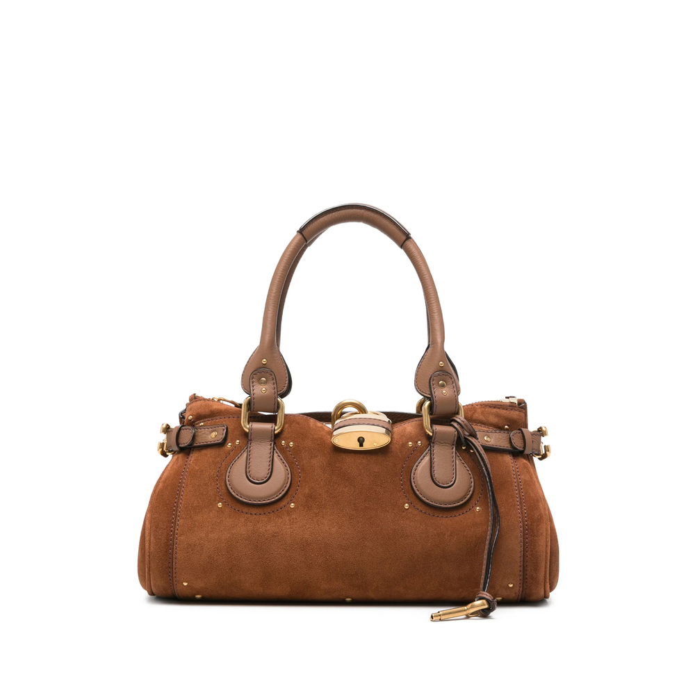 Chloé Paddington Bag In Suede Leather