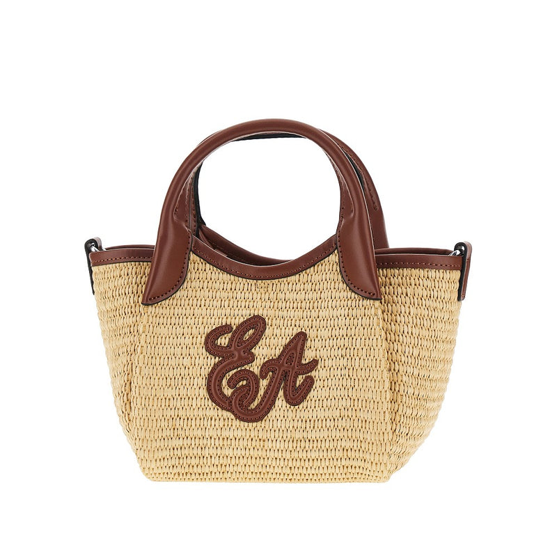 Mini shopping bag in rafia sintetica