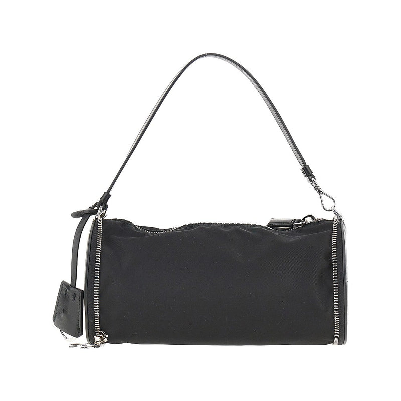 Mini borsa ripiegabile in Re-Nylon e pelle