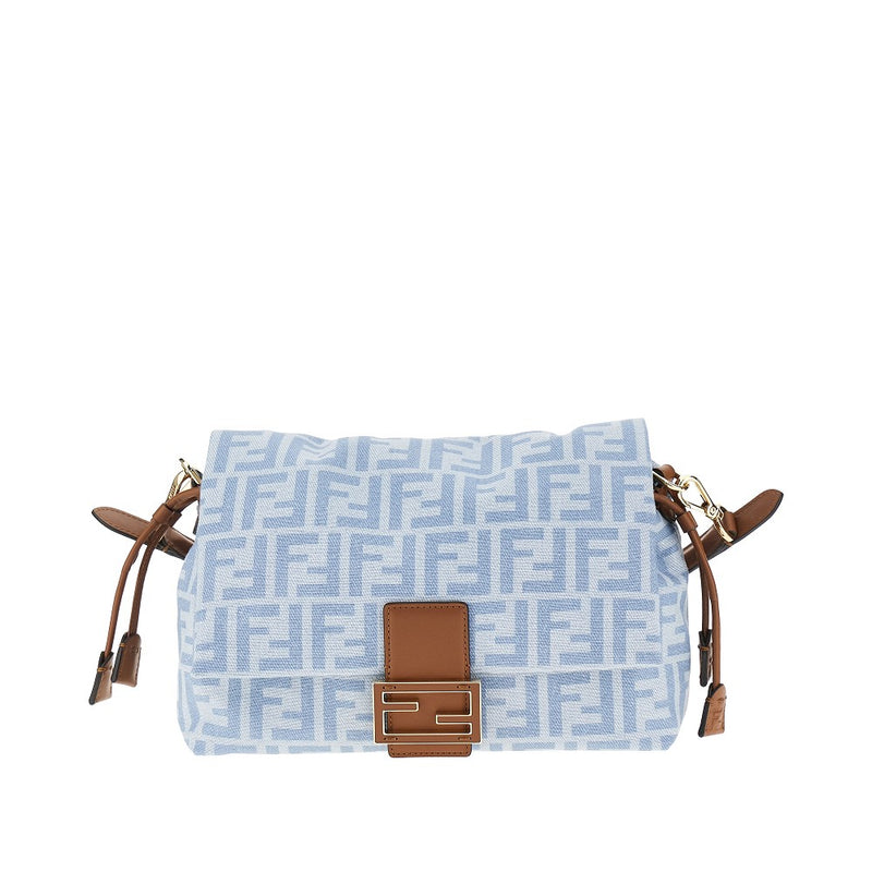 Borsa 'Mamma Baguette' media in denim FF