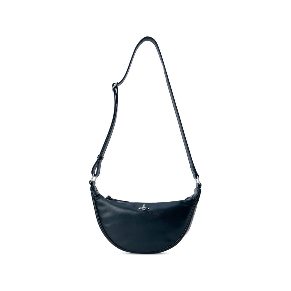 Vivienne Westwood Lacey Orb Half-moon Shoulder Bag