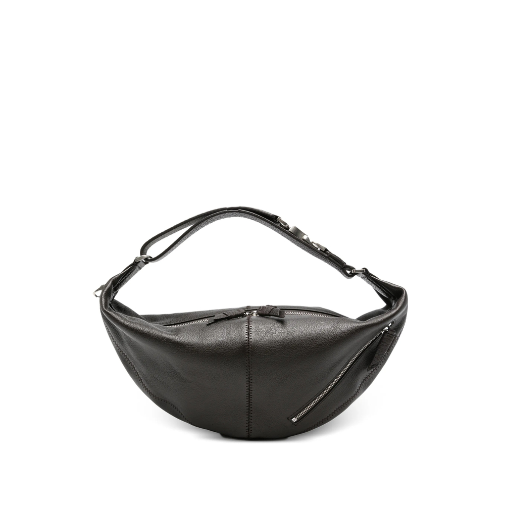 Lemaire Mini Quiver Clip Bag In Grained Buffalo Leather