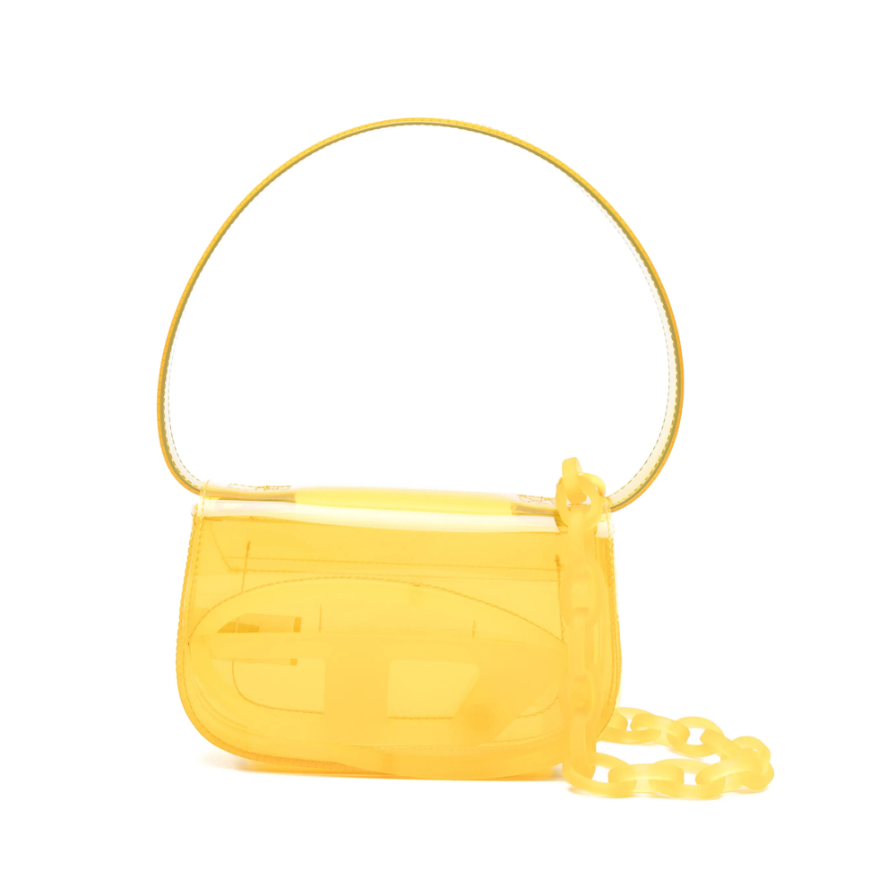 Diesel 1DR-Iconic Shoulder Bag In Transparent TPU