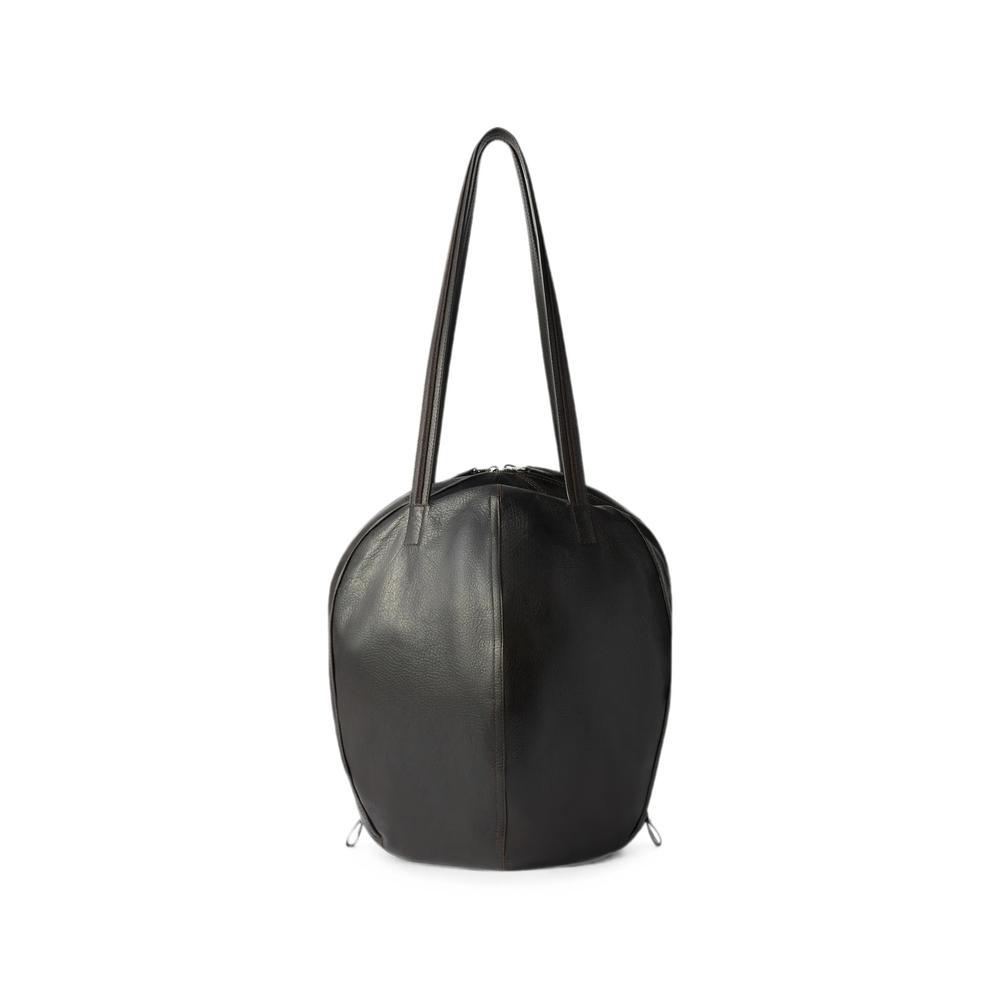 Lemaire Helmet Bag In Grained Paper Leather