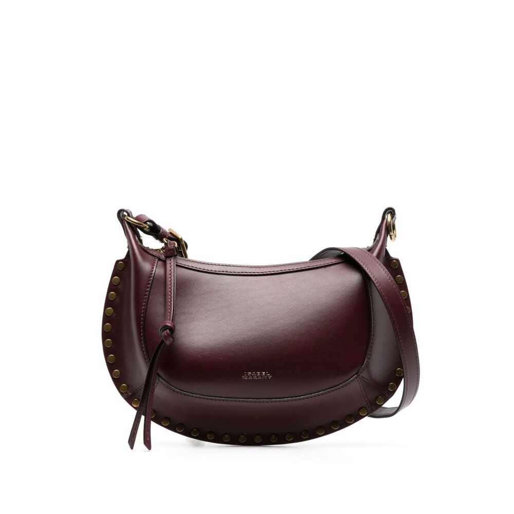 Isabel Marant Oskan Moon Shoulder Bag In Soft Leather