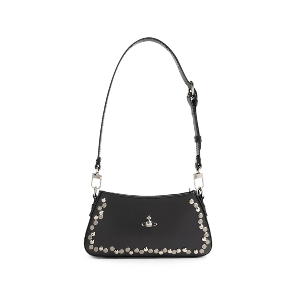 Vivienne Westwood Orb-plaque Stud-embellished Shoulder Bag