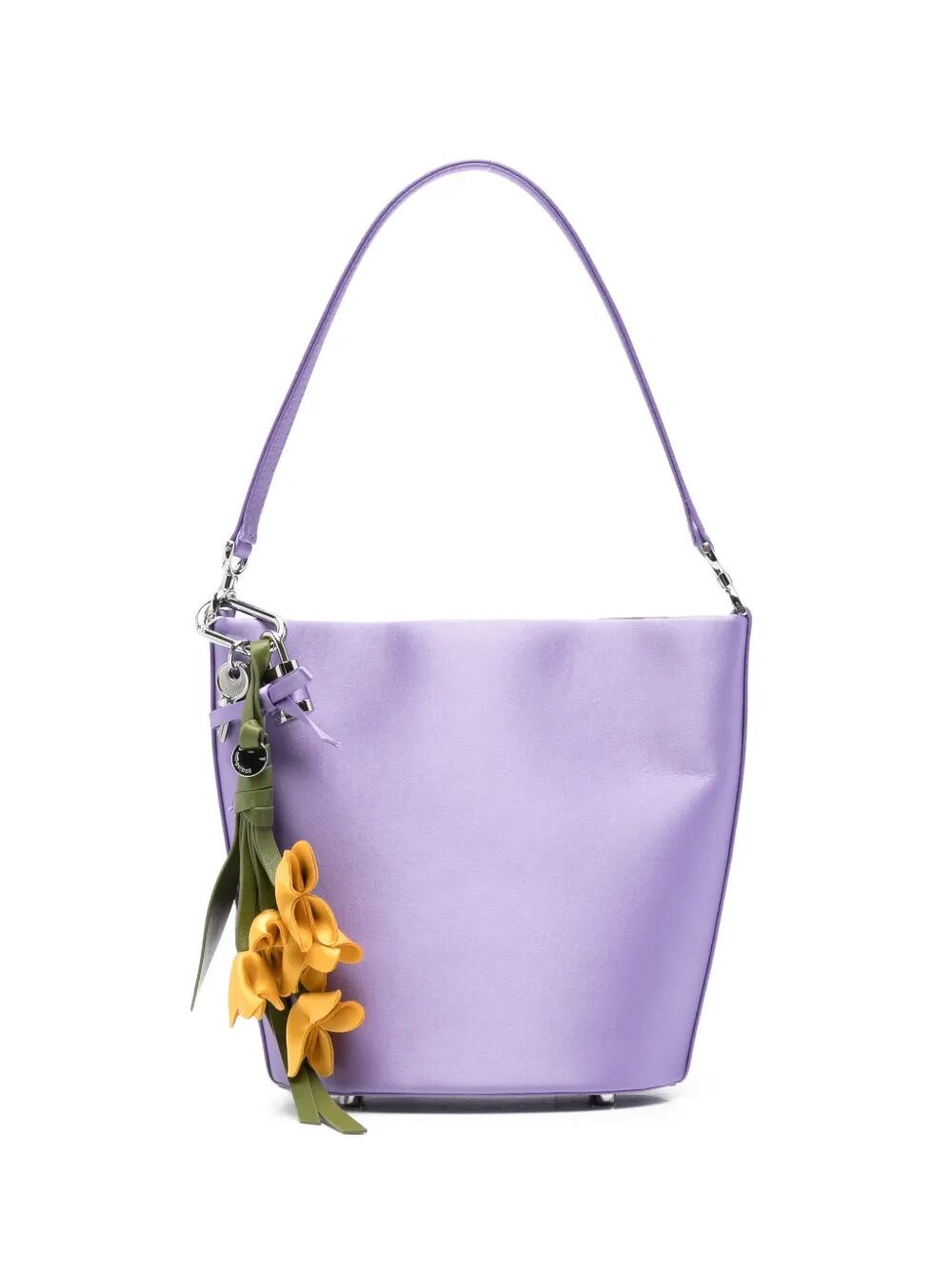 SELF-PORTRAIT Bag Satin Bucket "Lilac"