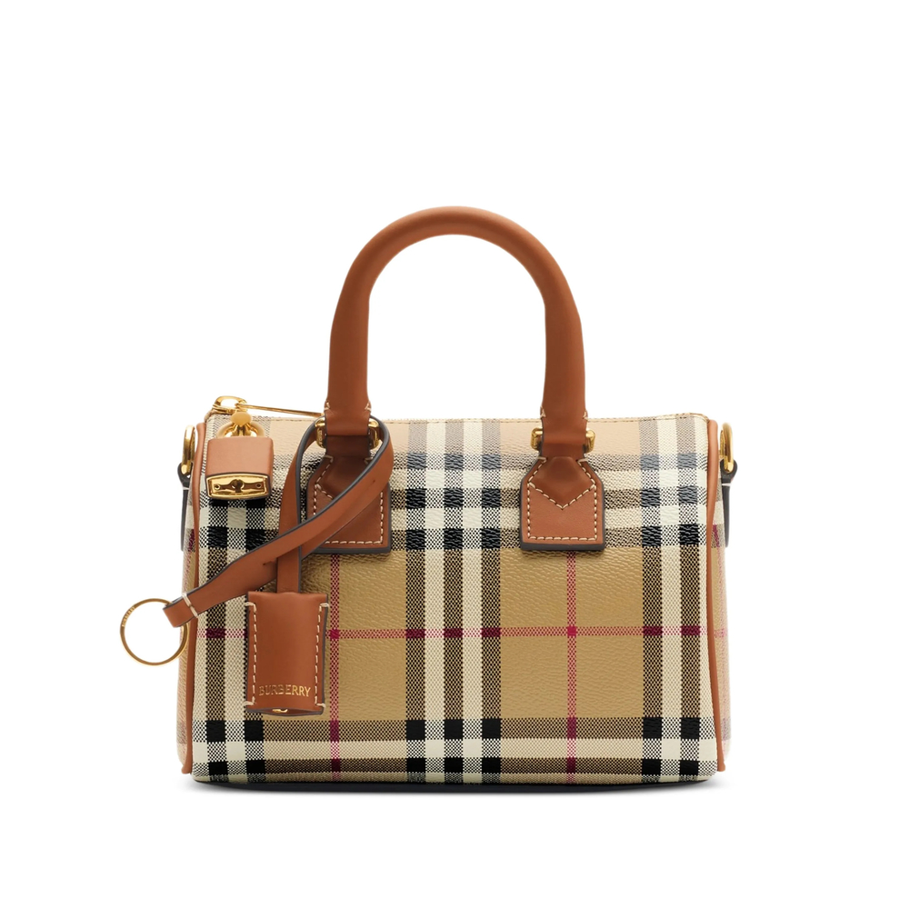 Burberry Mini Check Bowling Bag