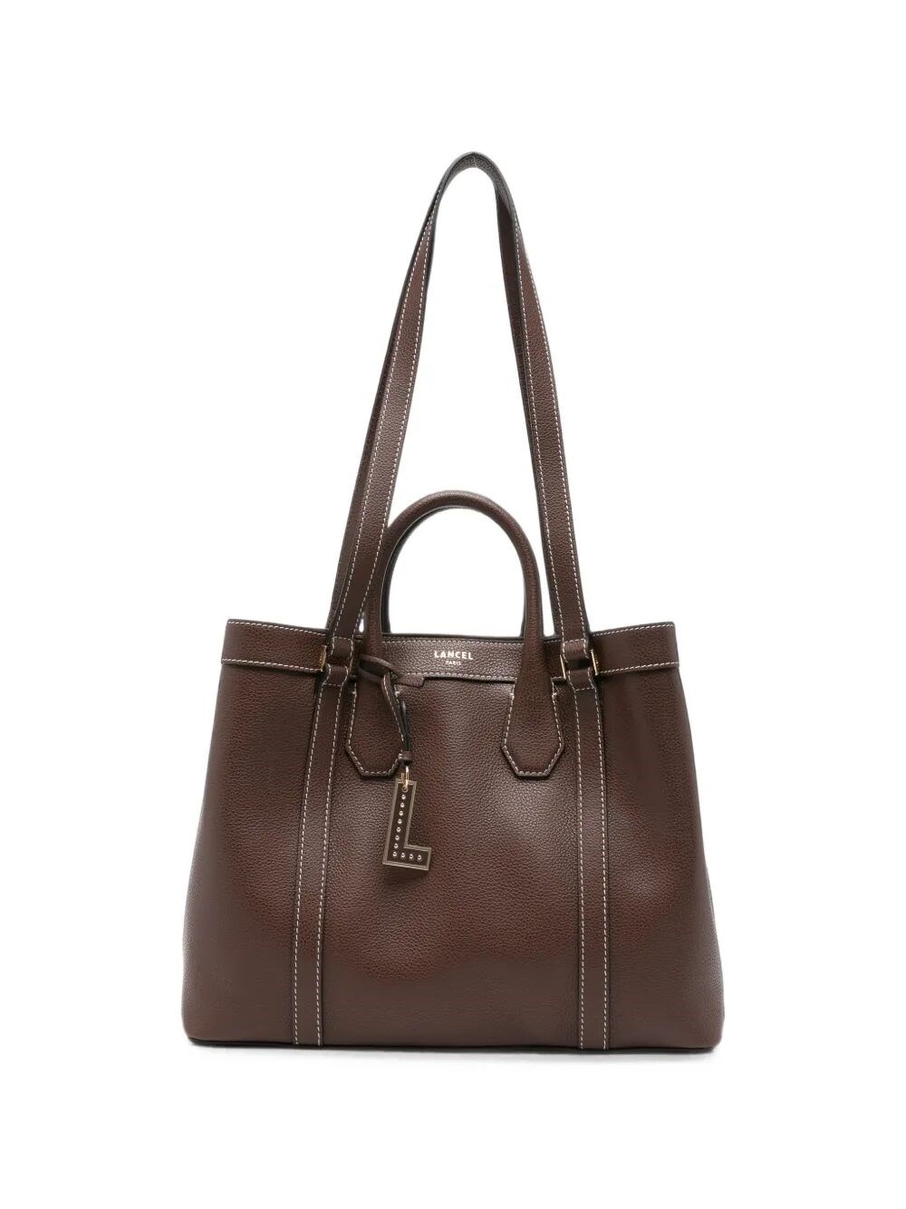 LANCEL Handbag Small Brown "Belleville Small"