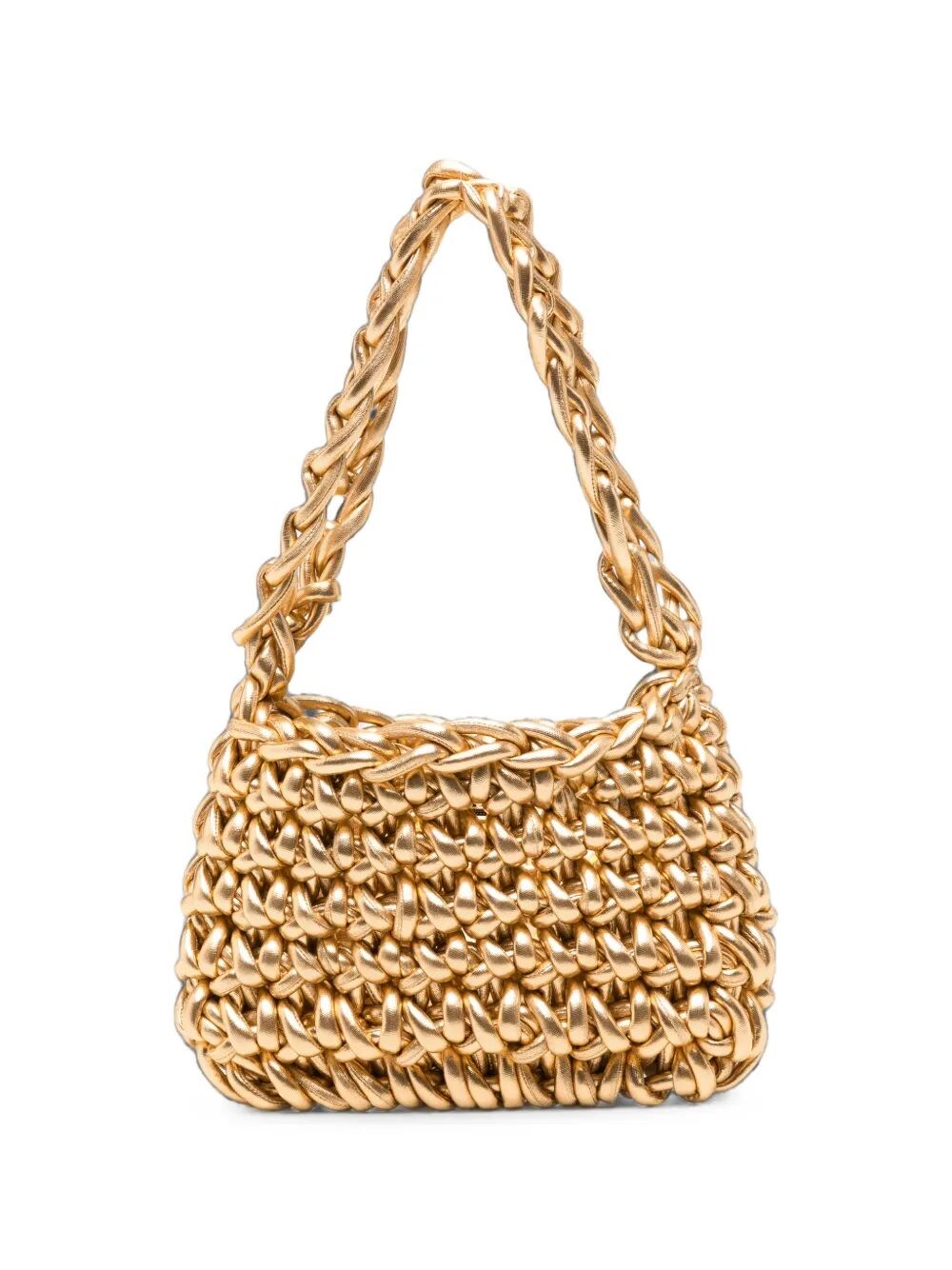 MARIA CALDERARA Pouch Bag Glossy Gold