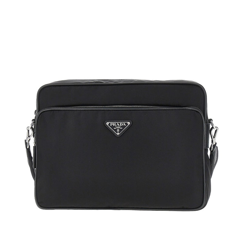 Borsa in Re-Nylon e pelle Saffiano