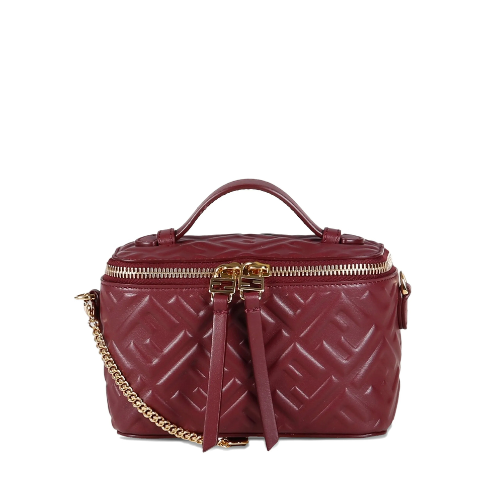 Fendi Vanity FF-logo Leather Mini Bag