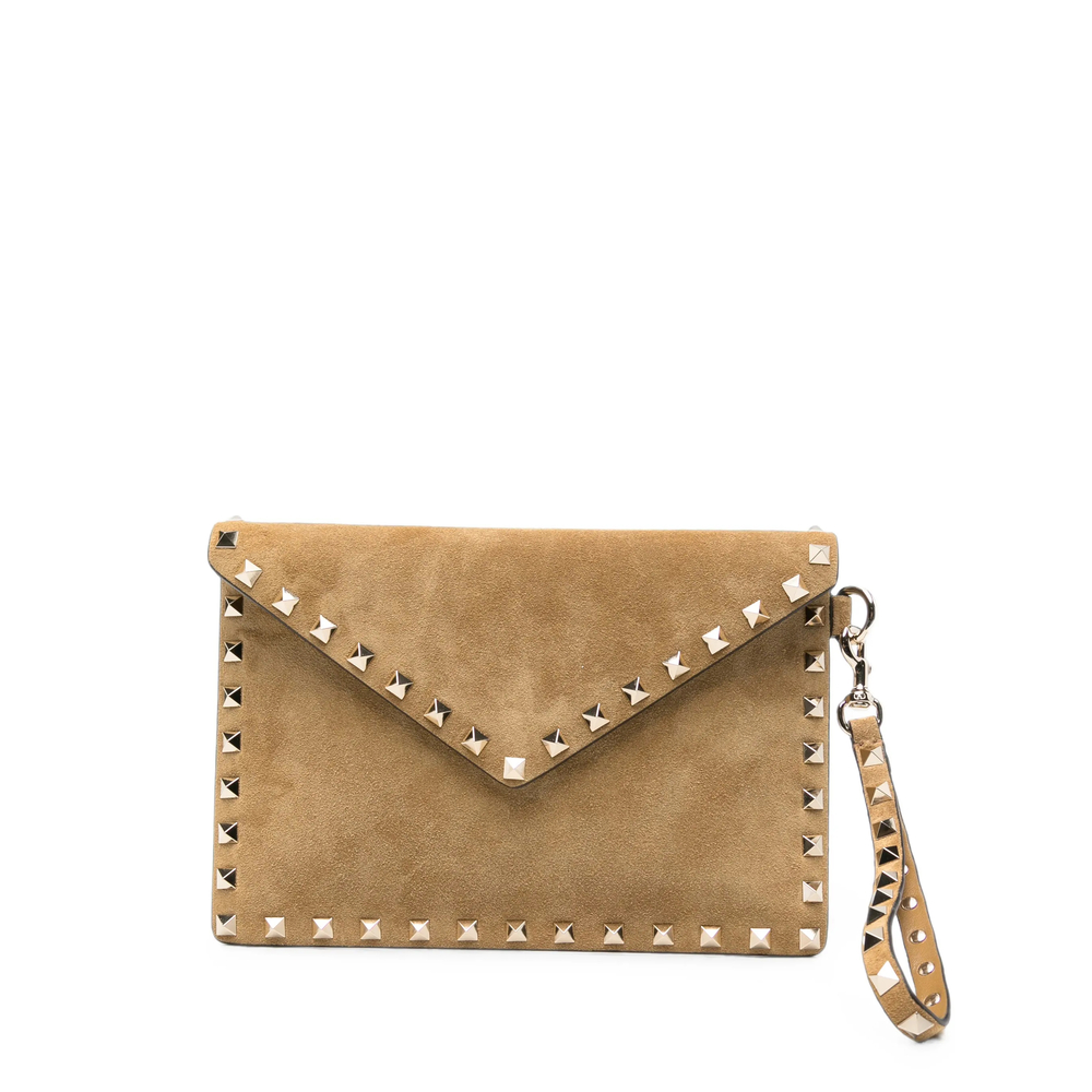 Valentino Garavani Rockstud Wrist-strap Clutch Bag