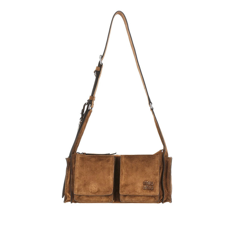 Borsa Utilitaire in pelle scamosciata