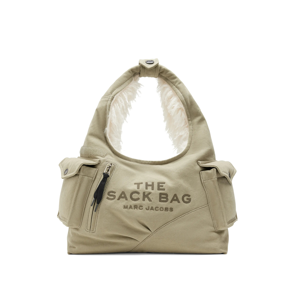 Marc Jacobs Sack Bag In Cargo Fur Canvas