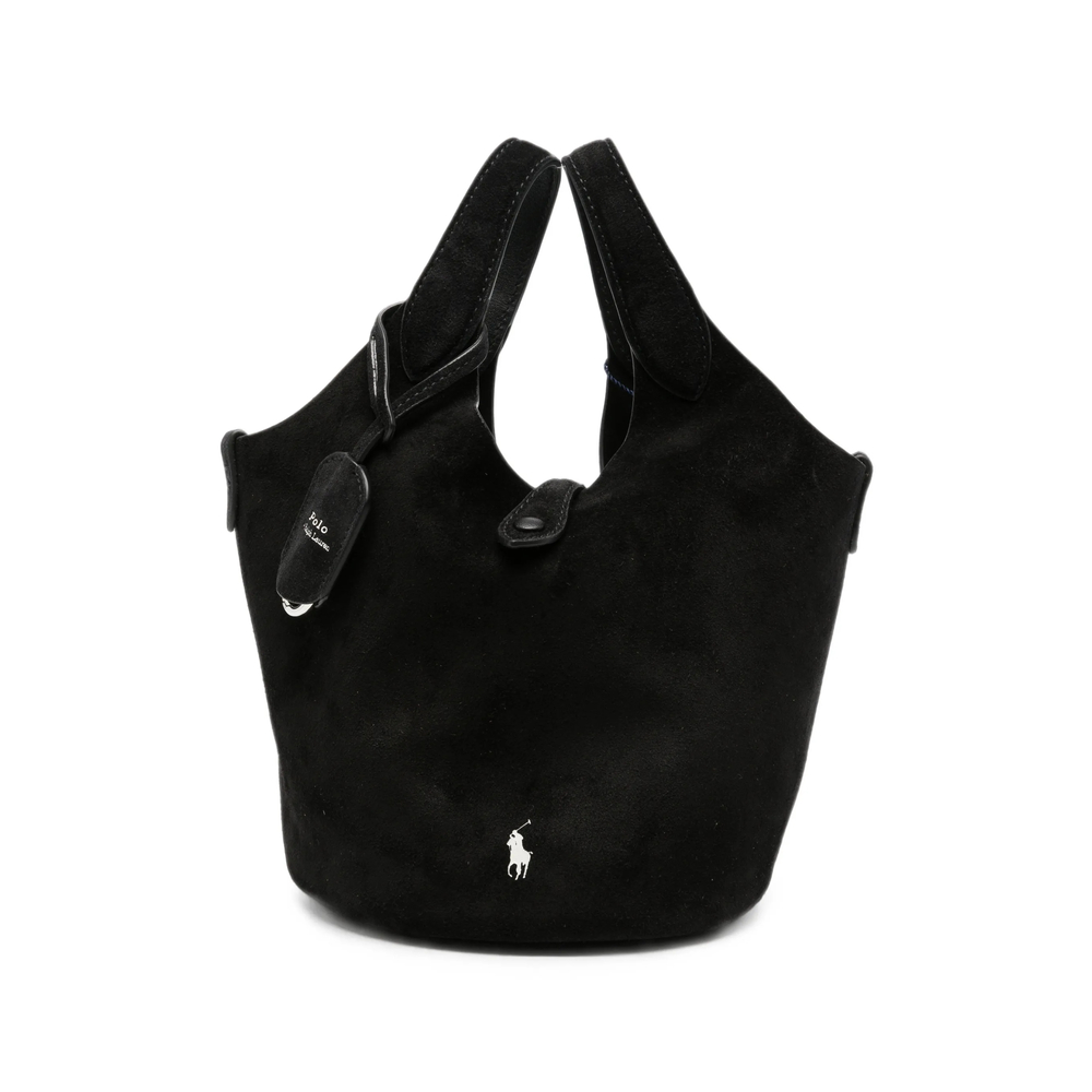 Ralph Lauren Suede Logo-embroidered Tote Bag