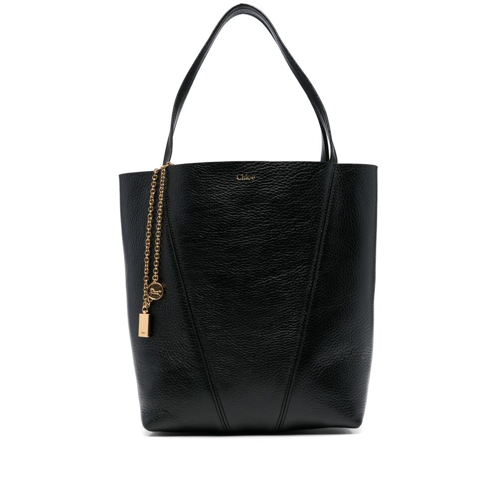 Chloé Chloé Spin Tote Bag In Grained Leather