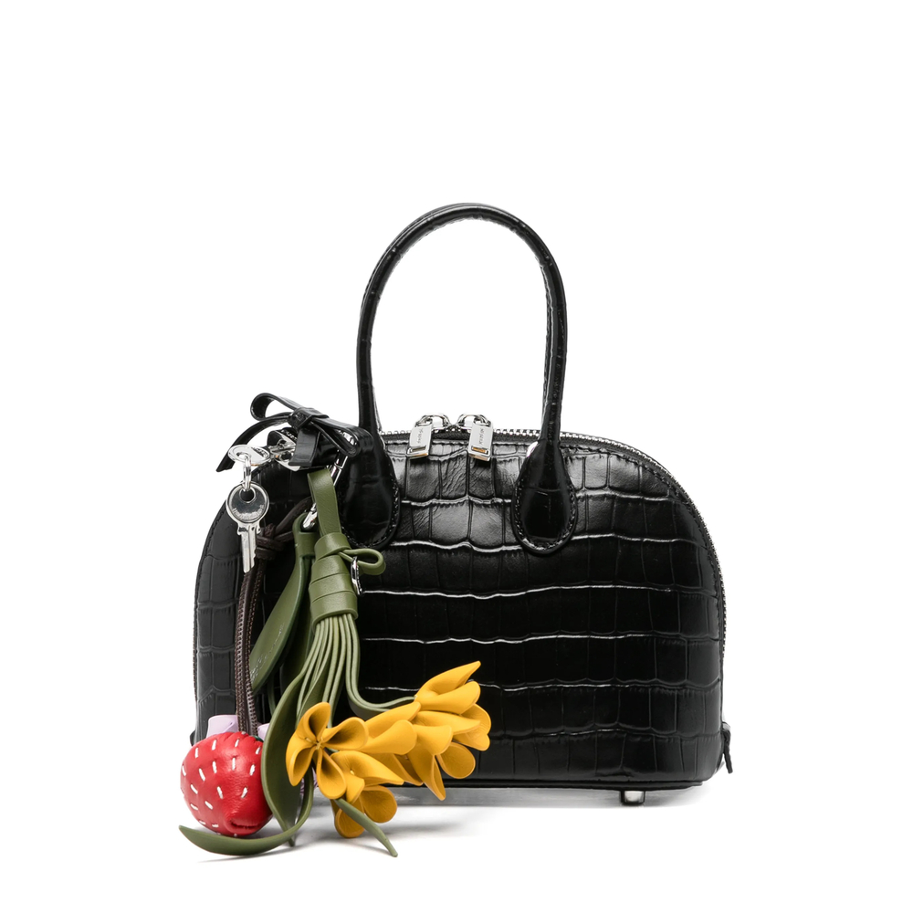 Self-portrait Croc-effect Mini Bag