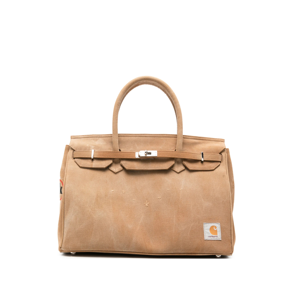 Another Chance Logo-patch Buckled Tote Bag